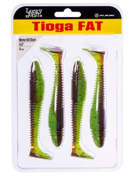 Виброхвосты съедоб. искусст. LJ Pro Series TIOGA FAT 4.5in (11.43)/Z15 4шт.