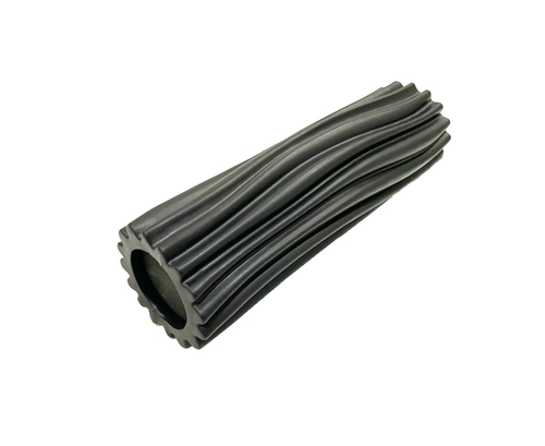 Ролик массажный для йоги MARK19 Yoga Stripe 33x10 см черный