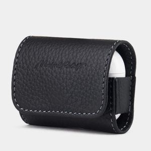 Чехол-держатель кожаный для наушников Grand Easy цвета черный