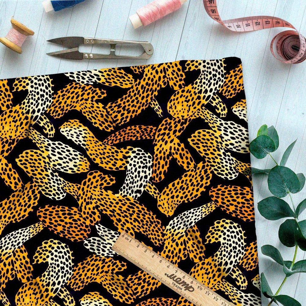 Ткань премиум мембрана африканская фантазия