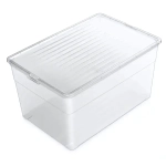 Ящик с крышкой универсальный «Лайф», прозрачный, 56*38*30см / 51л