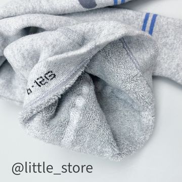 Колготки махровые Щенята, со стоперами, Серый меланж