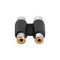 Adam Hall K4ATRF2RF2 - адаптер 2 x RCA (F) - 2 x RCA (F)