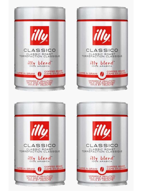 Кофе в зернах ILLY средней обжарки 250 г, 4 шт