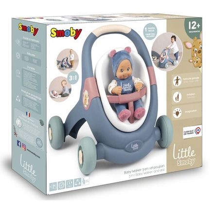 Smoby Little - Коляска 3 в 1 + Baby Doll 140308 / артикул   140308  / GTIN 3032161403083