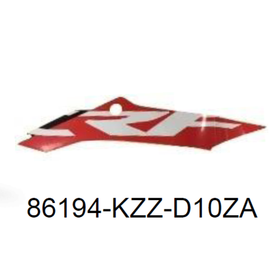 86194-KZZ-D10ZA. STRIPE, L. RR. SHROUD *TYPE1*. Honda CRF250L-M  original decal on the radiator shroud