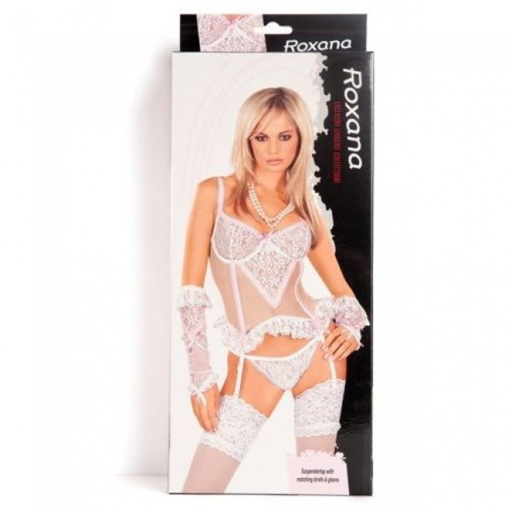 Комплект Чарминг белый (Цвет: розовый с белым)