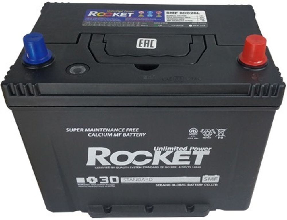 ROCKET 6CT- 80 SMF ( 85D26 ) аккумулятор