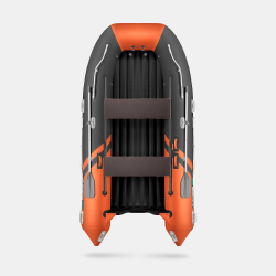 Надувная лодка GLADIATOR E450S оранжево-темносерая