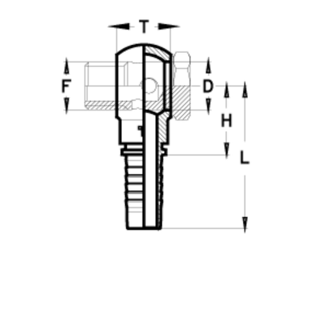 Фитинг DN 12 BANJO 3/4