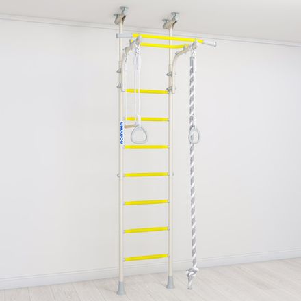 Шведская стенка ROMANA R5 Kometa (белый прованс/желтый)