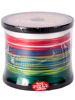 Леска плетёная WFT KG STRONG Multicolor 1000 м, 0.39 мм