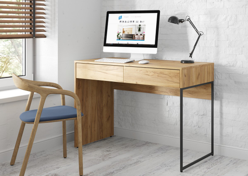 ЛОФТ Стол письменный СП-001 Корпус - Дуб Крафт золотой Стиль