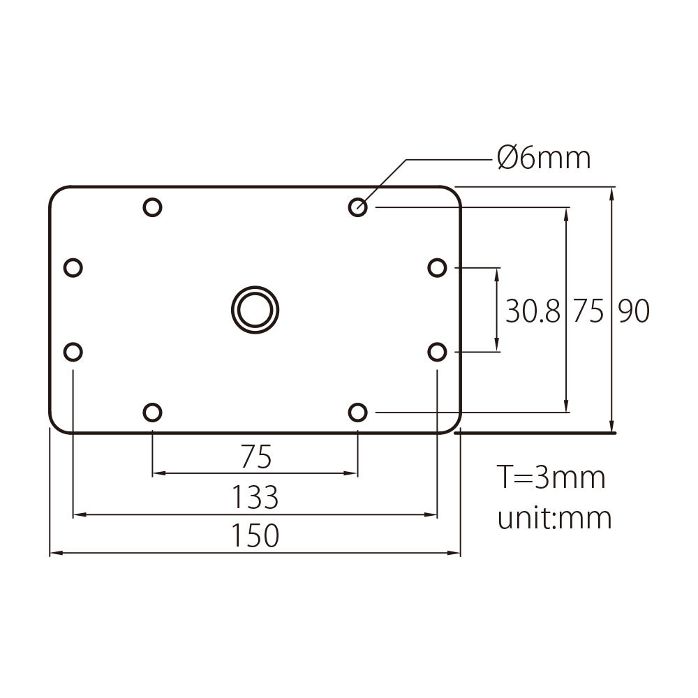 Кронштейн Kupo KS-044 9" Baby Wall Plate