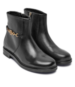 Кожаные ботильоны Tommy Hilfiger - черный(FW0FW08251)