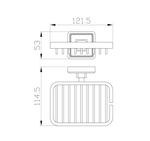 Мыльница с держателем WONZON & WOGHAND ROMA, Бронза (WW-7224)