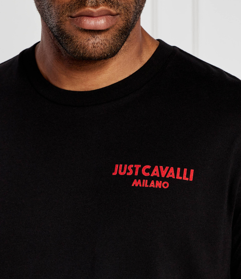 Футболка FLOCK LOGO Just Cavalli - черный(76OAH6R2J0001)