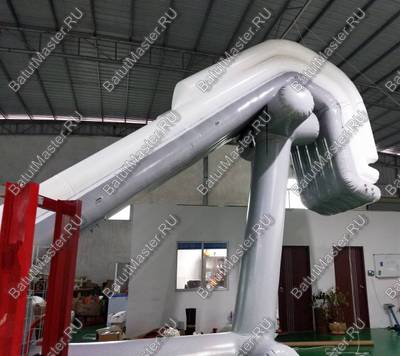 Надувная водная горка на надувной опоре «Универсальная», 7,5*2*4,5 м