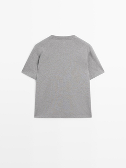 Massimo Dutti Футболка из 100% хлопка, серый