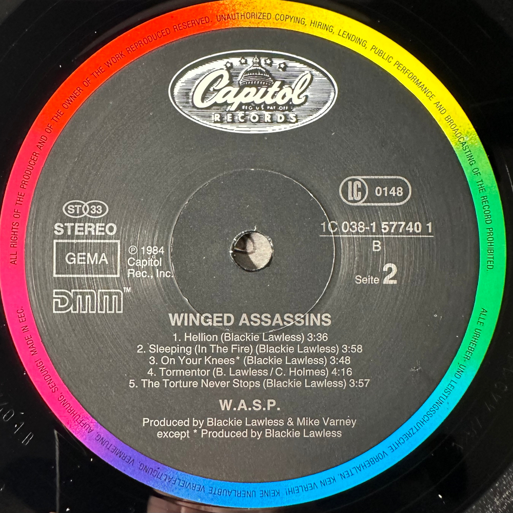 W.A.S.P. ‎– Winged Assasins (Европа)