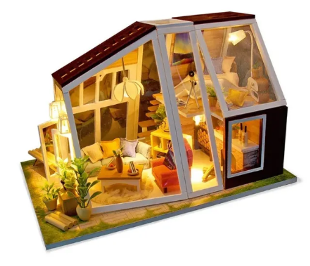 Интерьерный конструктор Hobby Day MiniHouse «Хижина 21-ого века», румбокс 9861000