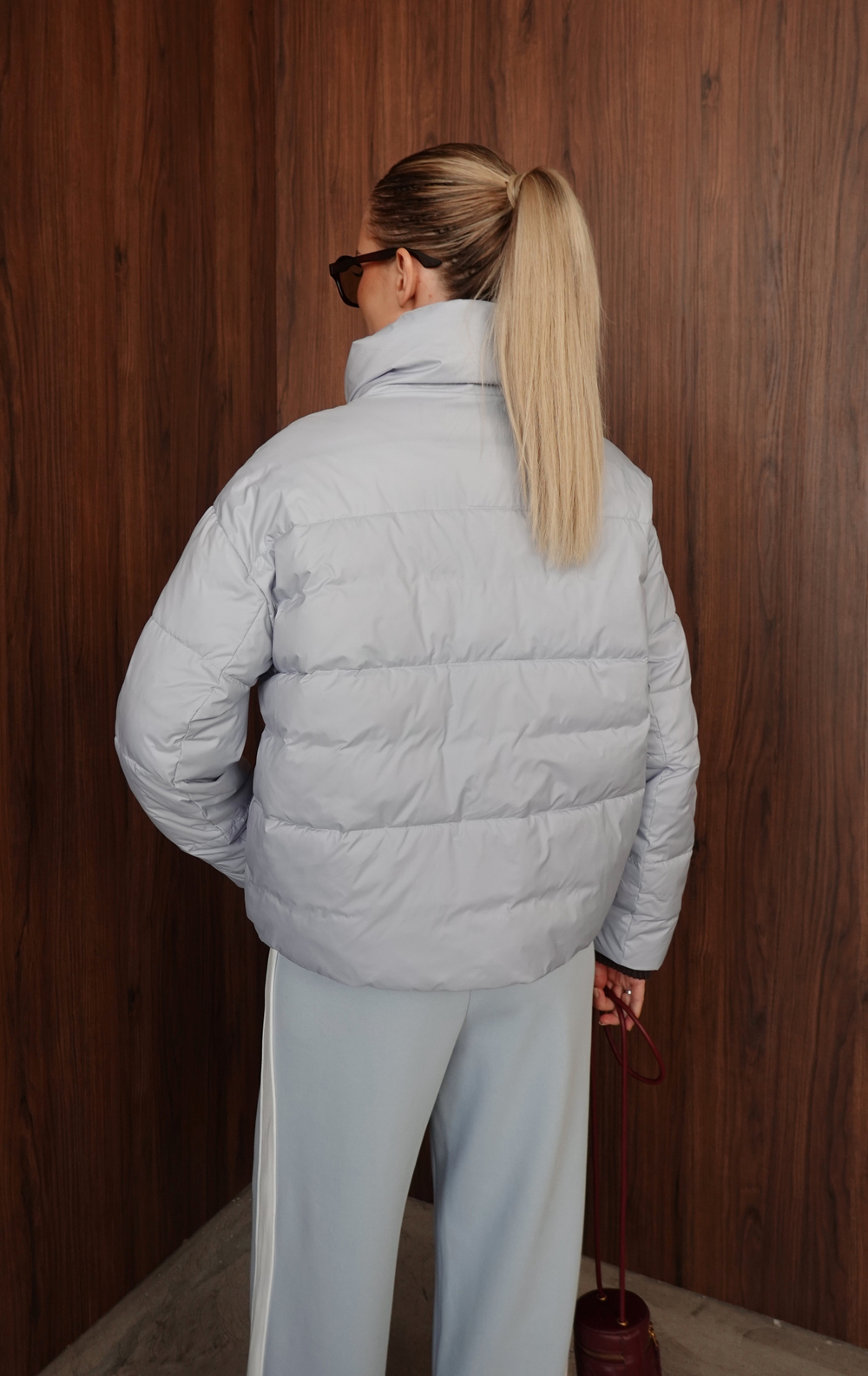 Куртка демисезонная с манишкой из трикотажа