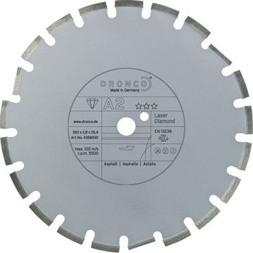 Алмазный диск А2 по асфальту (N196) 350х2,8х25,4 DRONCO