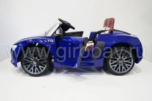 Детский электромобиль River Toys AUDI R8 синий