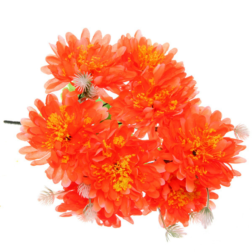 Искусственные цветы «Весеннее вдохновение» 40см 10цветков оранжевые
