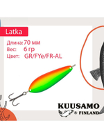 Блесна колебалка Kuusamo Latka 70/14 BLU/R-S