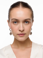 Серьги "Big knot" Silver