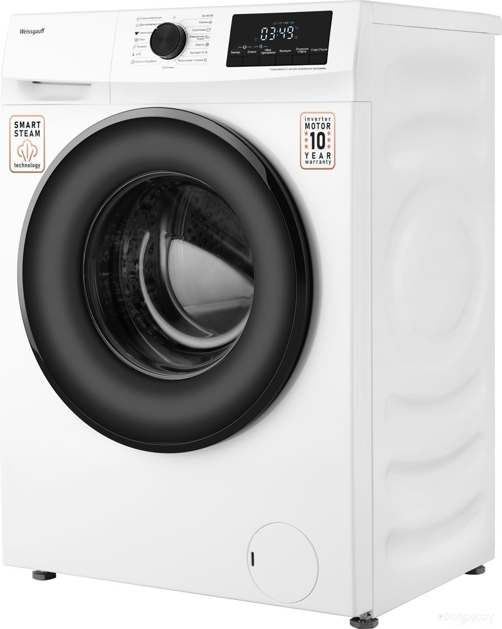 Стиральная машина WEISSGAUFF WM 46149 Inverter Steam