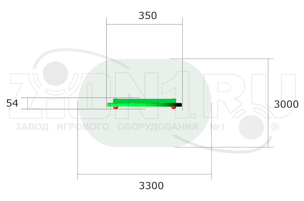 Ростомер детский уличный Лесной мир для игровых площадок