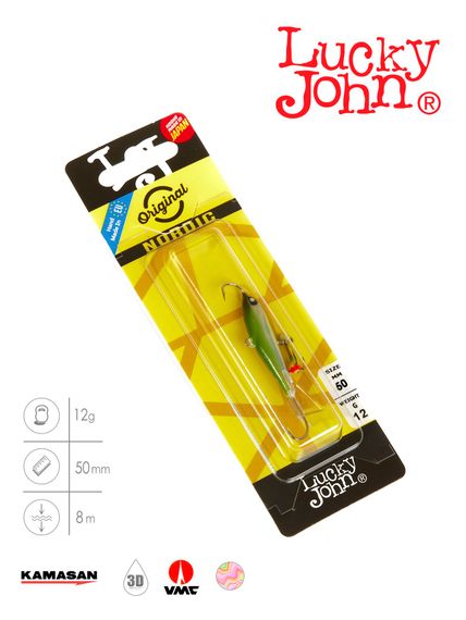 Балансир Lucky John NORDIC 4 с тр. 40мм/40H блистер