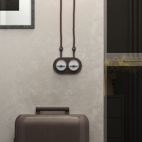 Выключатель двухклавишный на 4 положения Werkel Vintage белый матовый/хром W5822050 4690389183157