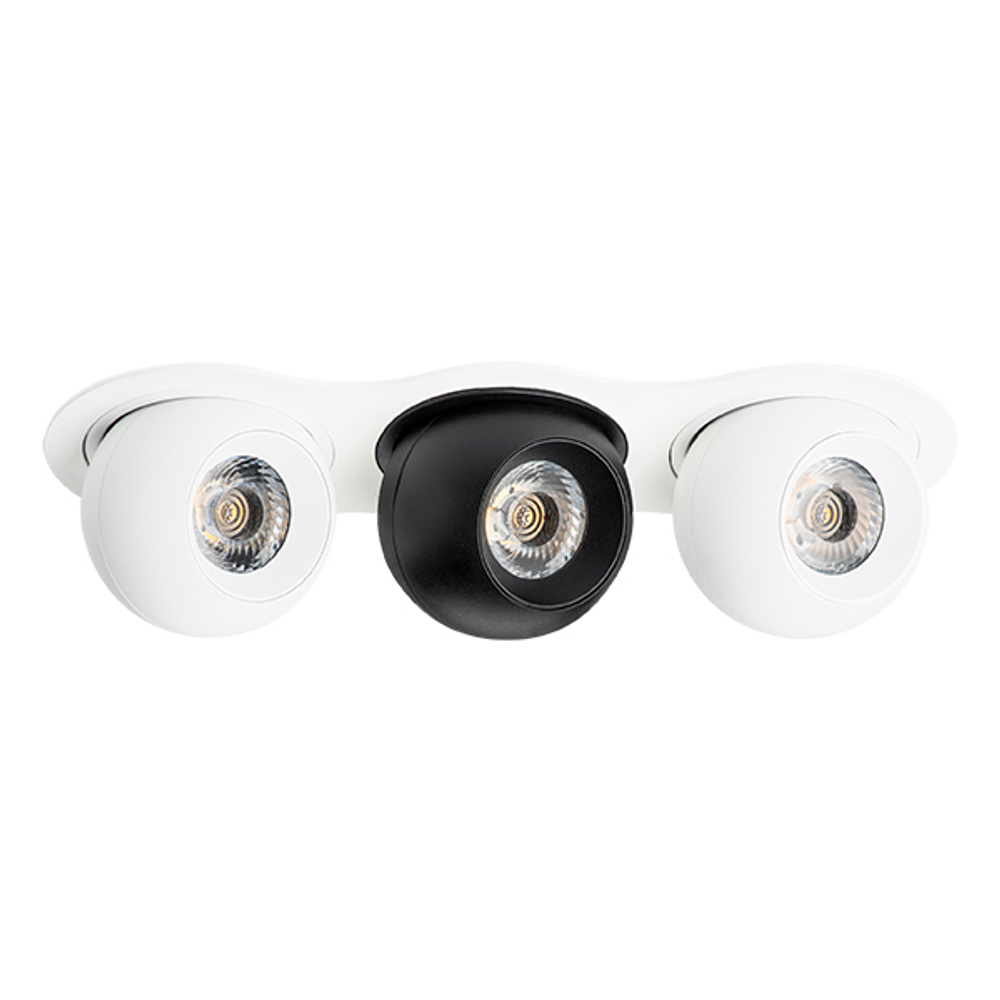 i636647464 Светильник INTERO LED 9W*3 850LM*3 24G БЕЛЫЙ/ЧЕРНЫЙ 4000K (217636+217064+217074+217064)