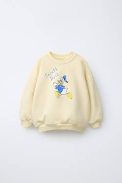 ZARA ТОЛСТОВКА С ПРИНТОМ ДОНАЛЬДА ДАКА © DISNEY, ЖЕЛТЫЙ