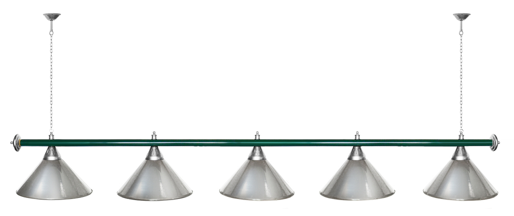 Лампа STARTBILLIARDS 5 пл. (плафоны золотые,штанга золотая,фурнитура золото)