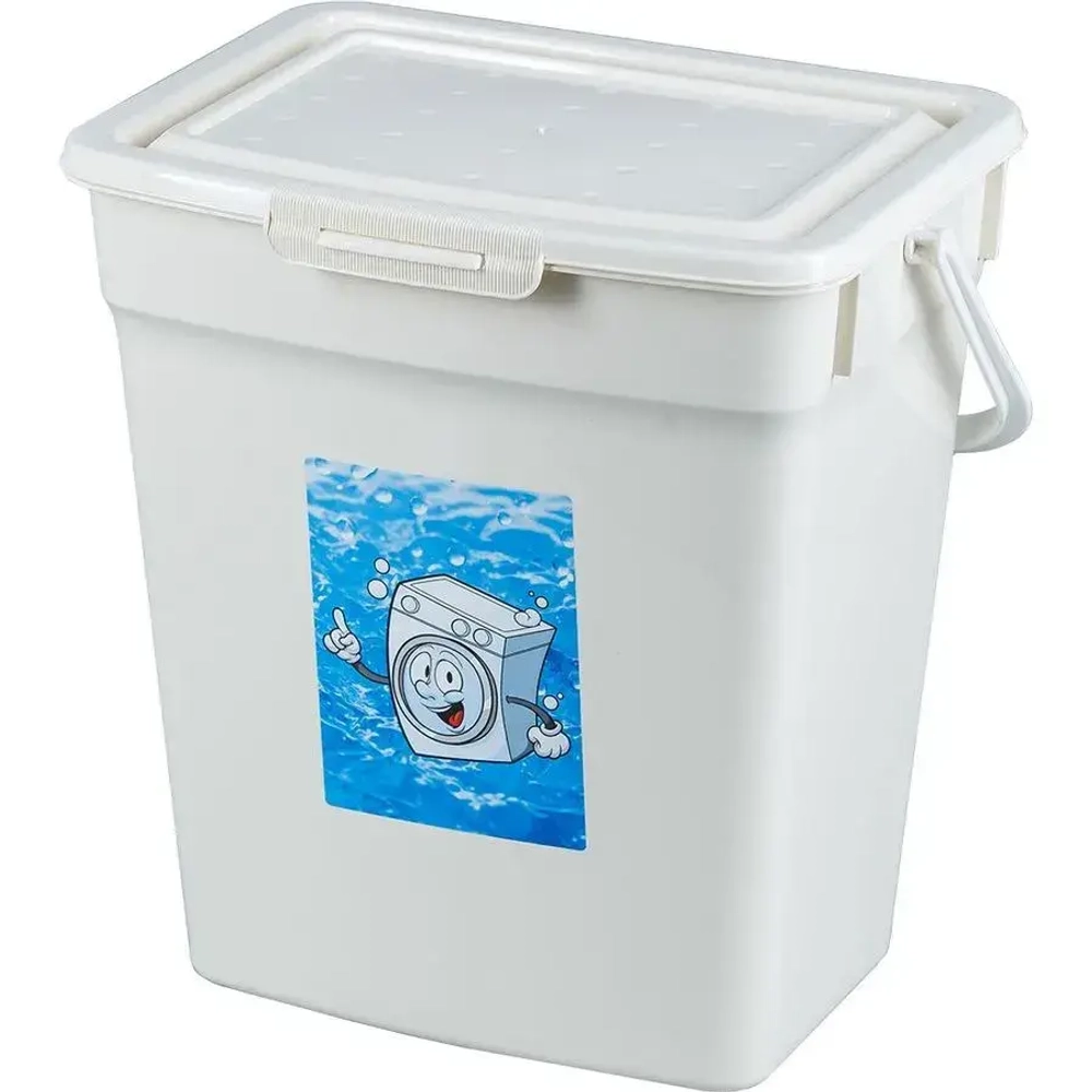 Ведро для порошка 9л (белый) (комплект 30 шт)