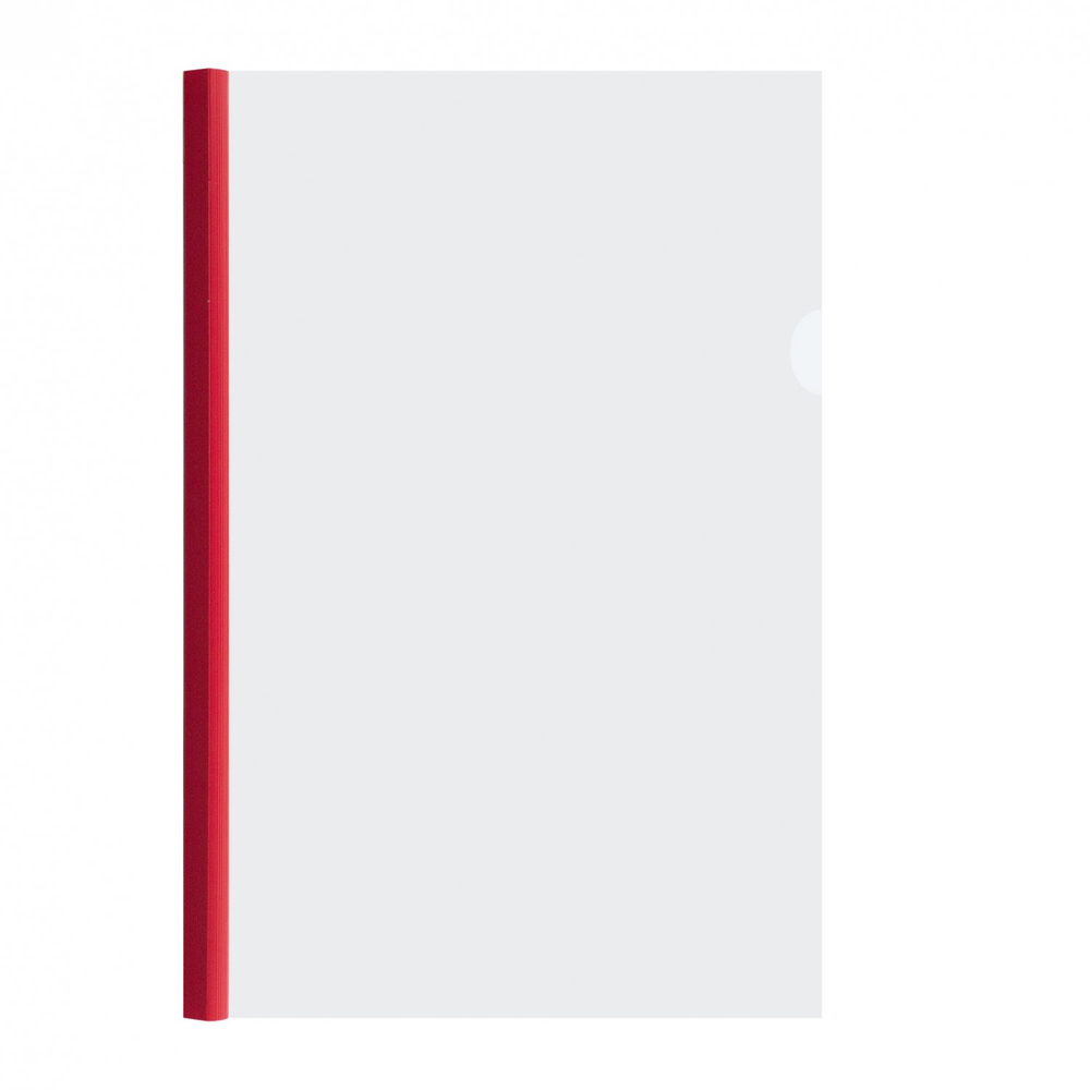 Папка-скоросшиватель с планкой Alingar, A4, 215х310 мм, 160 мкм. прозрачный, цвет планок ассорти