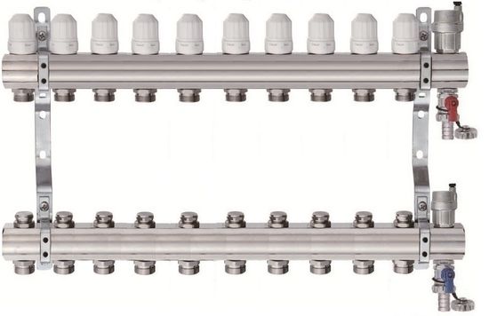Коллектор для отопления Tim на 10 выходов