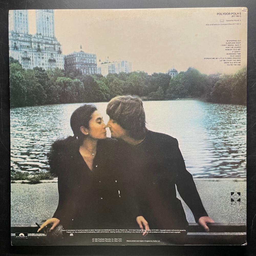 John Lennon And Yoko Ono ‎– Milk And Honey (Англия 1984г.)