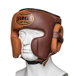 Шлем боксерский LEADERS LS MEX HERITAGE BR/BG 1/2 (коричневый/бежевый)