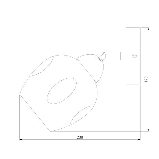 30164/1 / настенный светильник / хром