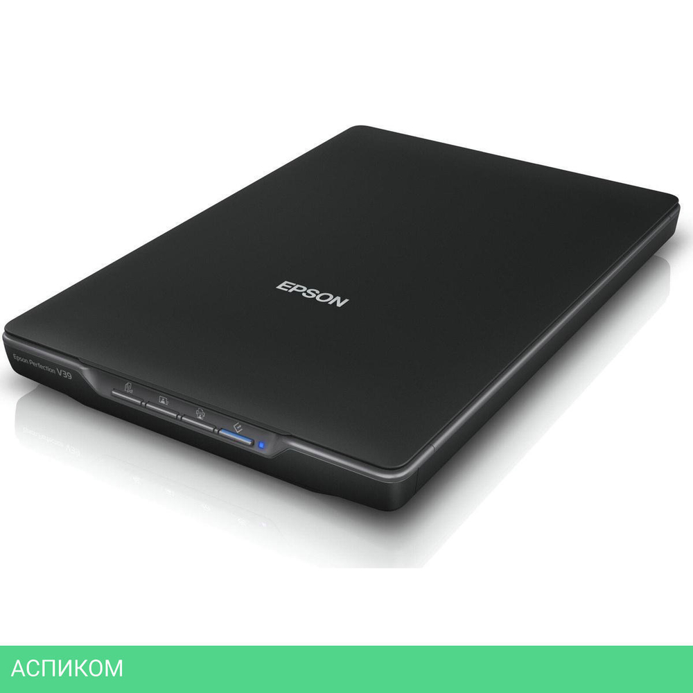 Сканер Epson Perfection V39II черный (B11B268401)