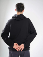 Худи с патчем черный Город Горький мужское