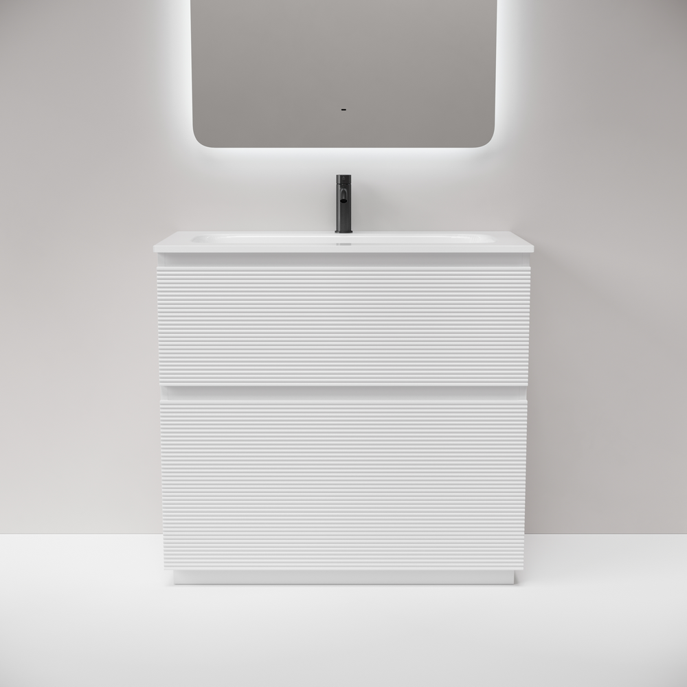 Тумба напольная Sancos Folk Floor 890х445х850, c двумя ящиками оснащенными доводчиками, Bianco, арт.FL90FW