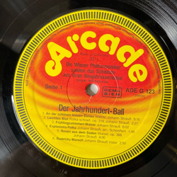 Винтажная виниловая пластинка LP Die Wiener Philharmoniker, Вилли Босковски, Willi Boskovsky, Der Jahrhundert Ball (Германия 1981)