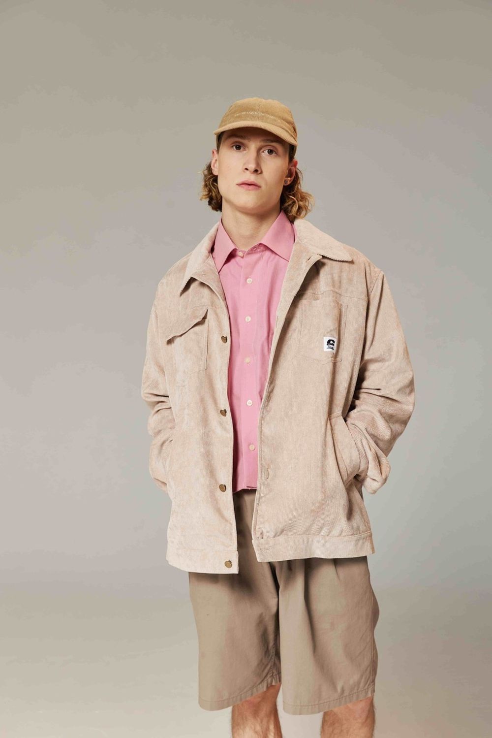 Куртка Called a Garment Corduroy work Светло-бежевая