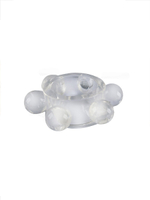 Прозрачное эластичное эрекционное кольцо с 6 шариками (Цвет: прозрачный)